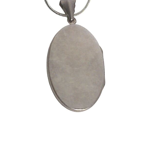 Vintage Sterling Silver Locket Choker Necklace READ - Picture 6 of 8